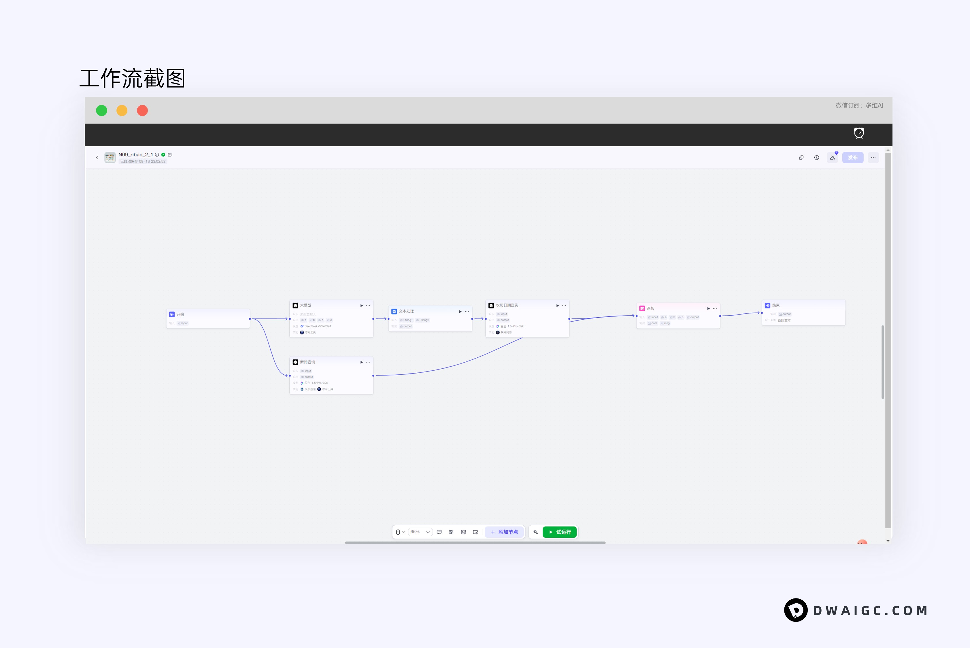 一键自定义行业生成快讯卡片coze图文工作流